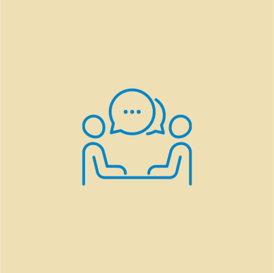 two people talking icon